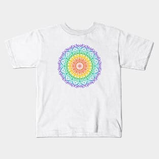 Mandala Chakra design of India goa Kids T-Shirt